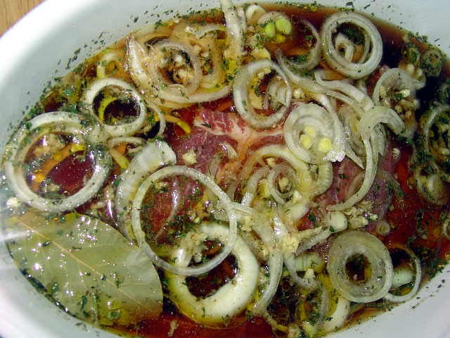 Schwenker in Dunkelbier