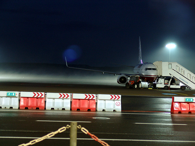Flughafen Saarbrücken am Morgen