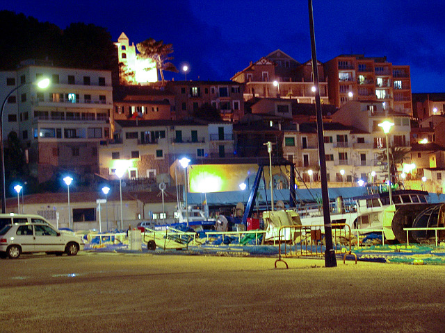 Port de Sóller bei Nacht