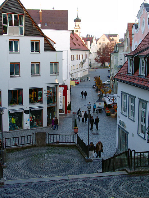 Freitreppe Kempten Fußgängerzone