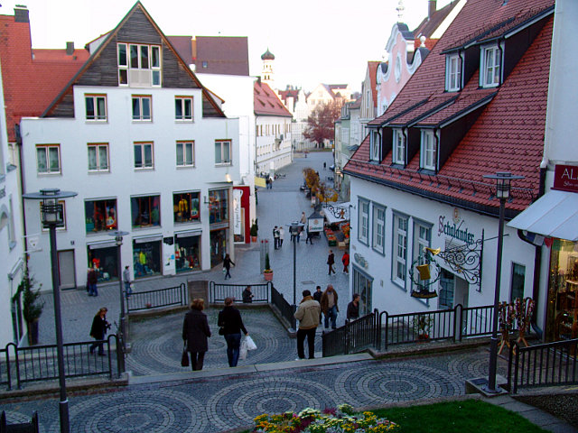 Freitreppe Kempten Fußgängerzone