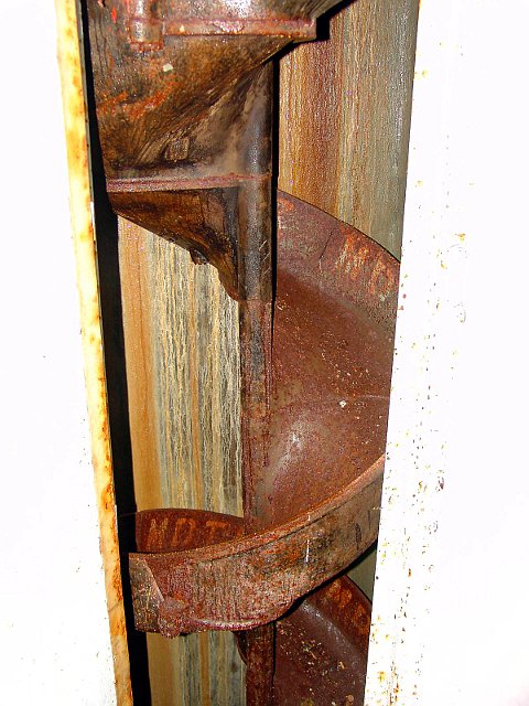 Rutsche für leere Hülzen