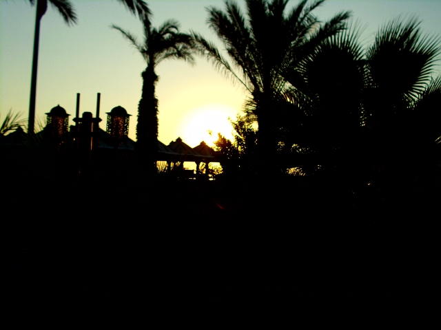 Strand bei Sonnenuntergang