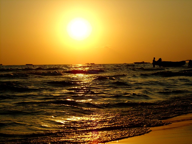 Sonnenuntergang am Strand